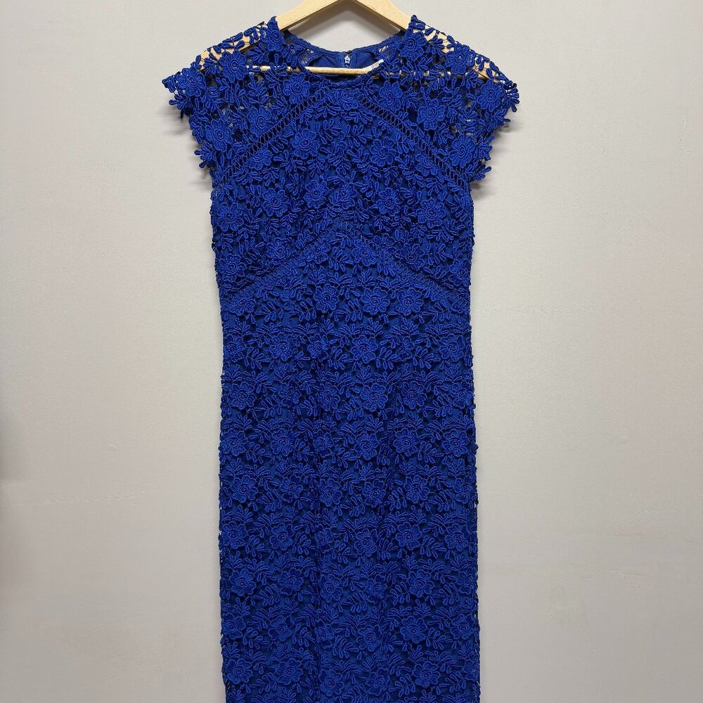 Shoshanna Royal Blue Lace Dress
